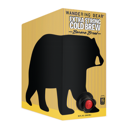 Wandering Bear Straight Black Organic Cold Brew Coffee On Tap 96 oz
