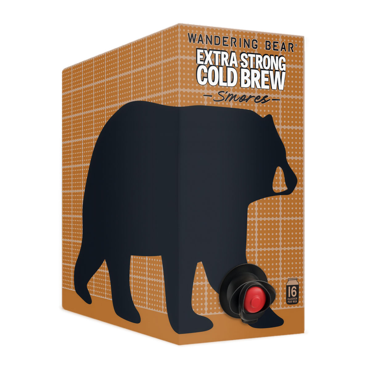 Wandering Bear Straight Black Organic Cold Brew Coffee On Tap 96 oz